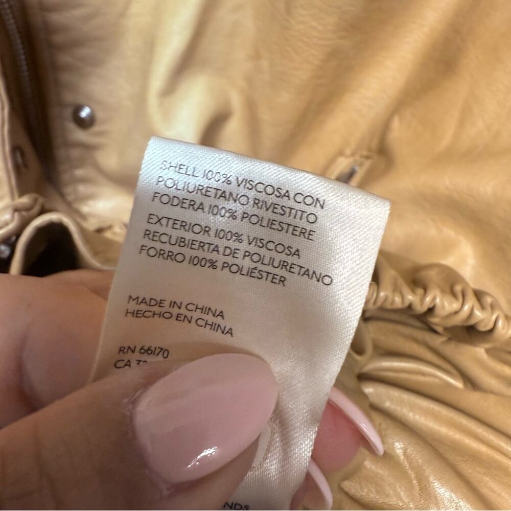 Maeve Faux leather Bomber Jacket - Picture 7 of 8